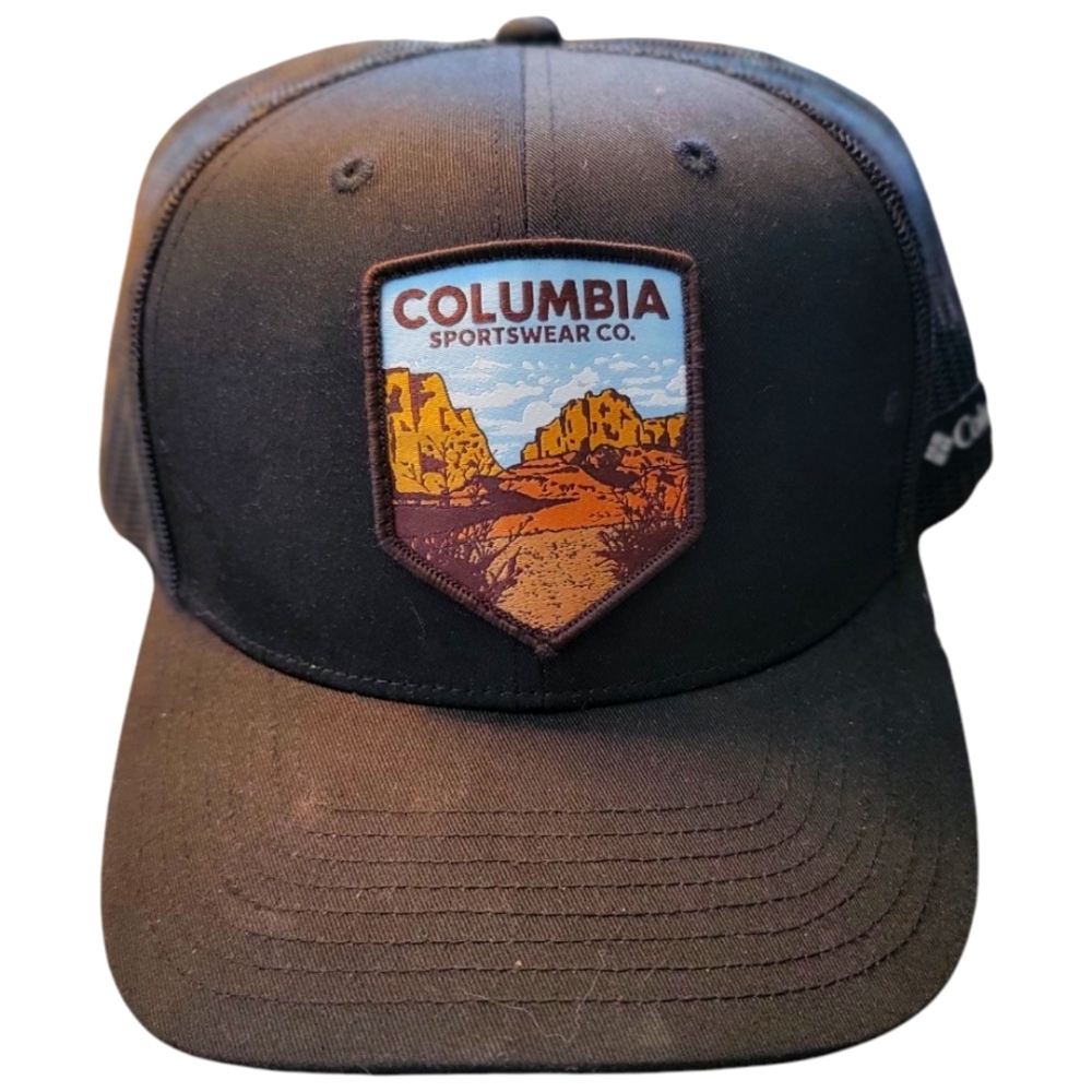 Columbia Spring Grove II Hat Men OS Black NEW Trucker Mesh‎ Snapback XU1209-040